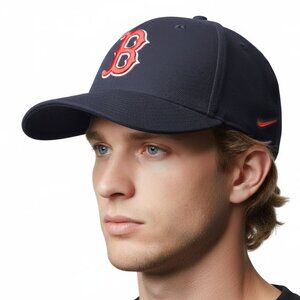 Nike Team Boston Red Sox MLB Hat Wool Classic III Navy Blue Red B Logo OSFA NWT